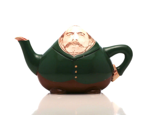POLITICAL Foley Pottery  character teapot late 19th cent; Kitchener