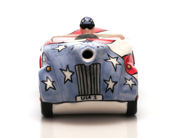 Lorna Bailey Sadler Stars and Stripes Racing Car Teapot