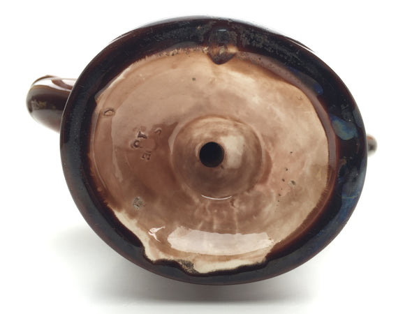 Cadugan Antique puzzle-teapot in Rockingham glaze