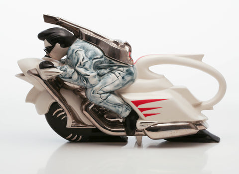 Motorbike teapot  Elvis on board