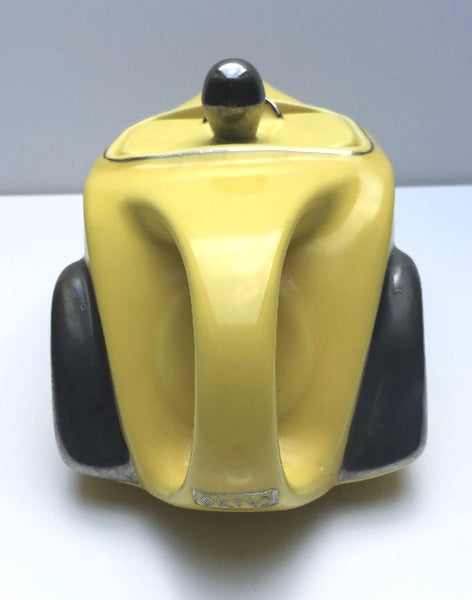 Racing Car Teapot in the Yellow colourway from 'Racing Teapots'