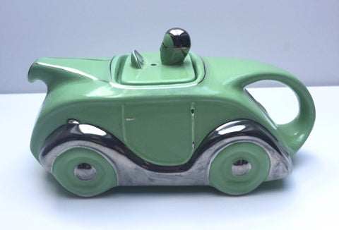 Racing Car Teapot in the Green colourway