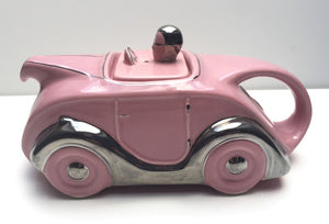 Racing Car Teapot from 'Racing Teapots 'pink colourway