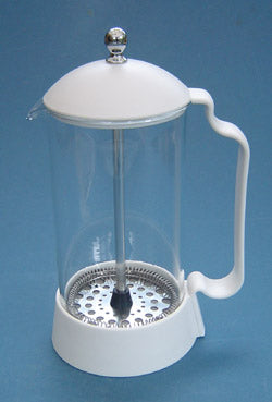 White Cafetiere (chrome)