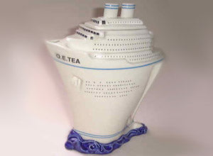 Q.E Tea Ship teapot
