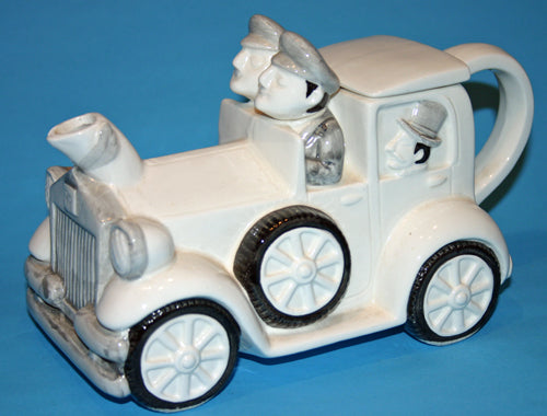 Vintage  white R.R motor car