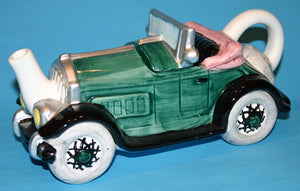 Vintage green Motor car