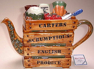 Gardeners Tray teapot original Tony Carter – TeapotWorld