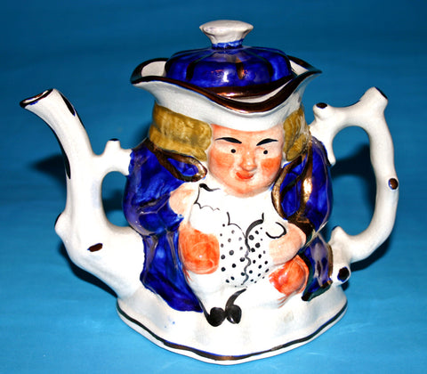 Toby teapot polychrome